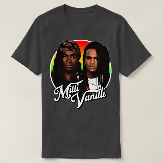 Retro-Milli-Vanilli-Tribut T-Shirt (Design vorne)