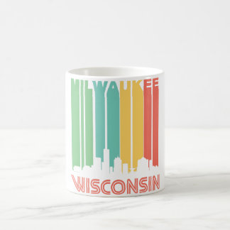 Retro Milwaukee-Skyline Kaffeetasse