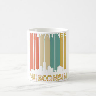 Retro Milwaukee-Skyline Kaffeetasse