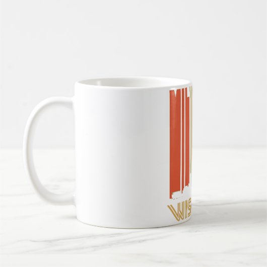 Retro Milwaukee-Skyline Kaffeetasse (Links)