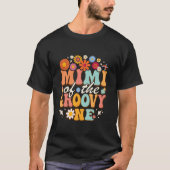 Retro Mimi der Groovy One Matching Family Birth T-Shirt (Vorderseite)