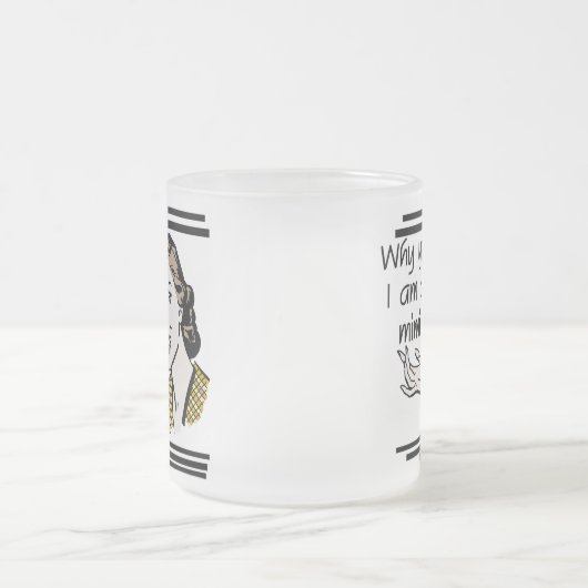 Retro Mimi T-shirts and Gifts Mattglastasse (Mittel)