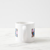 Retro "Mini" Checkered Blume Kid Tasse (Rückseite)