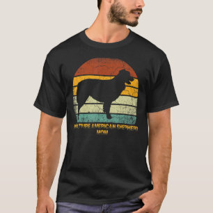 Retro Miniature American Shepherd Mama T-Shirt