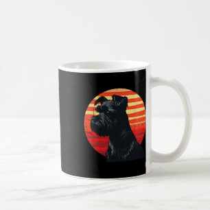 Retro Miniature Schnauzer Dog Liebhaber weihnachtl Kaffeetasse