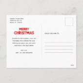 Retro-Minimal-Collage Frohe Weihnachten (Rückseite)