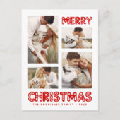 Retro-Minimal-Collage Frohe Weihnachten (Vorderseite)