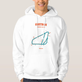 Retro Minimalist Aintree Racecourse Line Art Print Hoodie