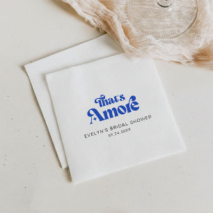 Retro-Minimalist Das ist amore Brautparty Serviette