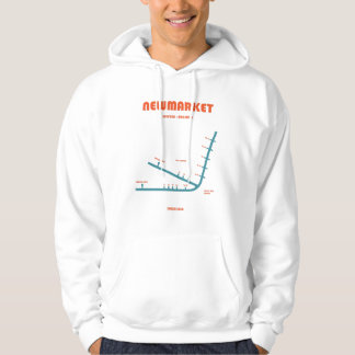 Retro-Minimalist Newmarket-Rennbahn-Linienkunst Pr Hoodie