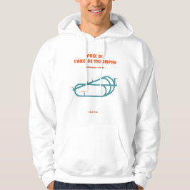 Retro Minimalist Prix L'Arc De Triomphe Print Hoodie