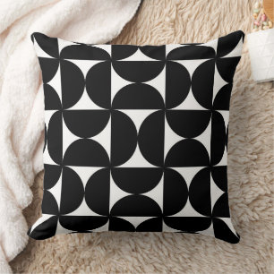 Retro Minimalist Style Black Geometric Bauhaus Kissen