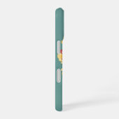 Retro Minimalist Wild Rose Illustration iPhone 16 Hülle (Rechte Seite)