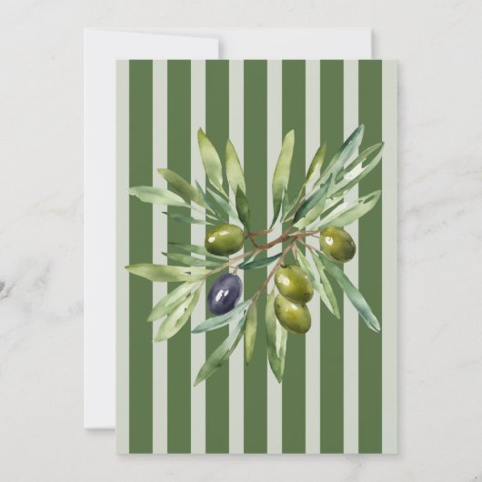 Retro Minimalistisch eine Tini One Martini Babydus Einladung (Rückseite)