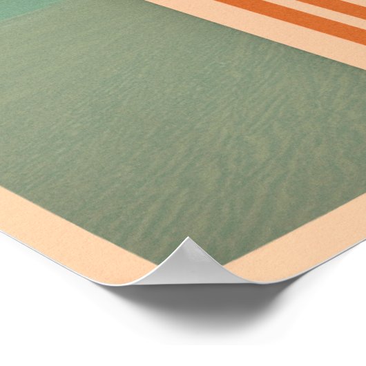 Retro Minimalistisch Poster (Ecke)