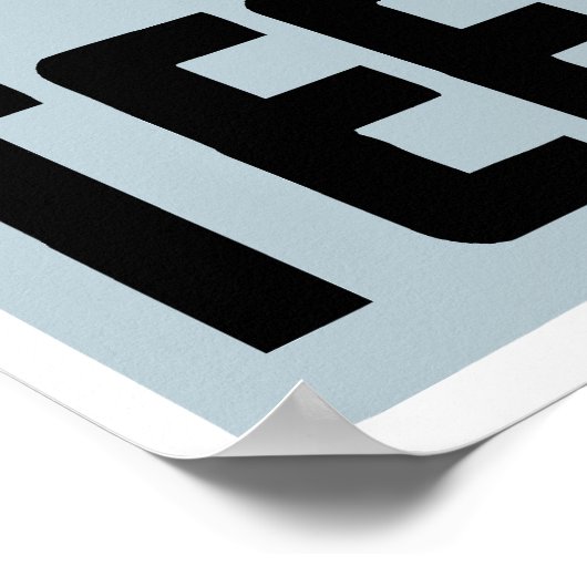 Retro minimalistisch und Behalt die Zähne sauber Poster (Ecke)