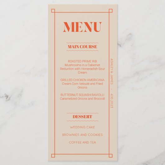 Retro Minimalistische benutzerdefinierte Karte (Vorderseite)