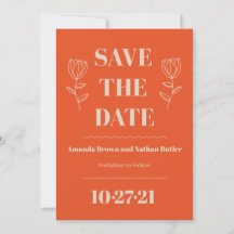 Retro-Minimalistische benutzerdefinierte Save-the-