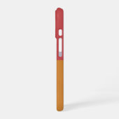 Retro-minimalistische Bogenillustration iPhone 16 Hülle (Linke Seite)
