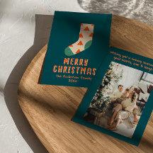 Retro Minimalistische Illustrierte Weihnachtssohle