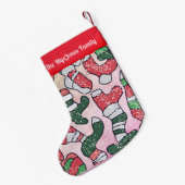 Retro-Minimalistische Socken in Ferienfarben (Rückseite (Hängend))