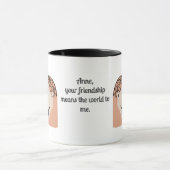 Retro-Minimalistische, unausgesprochene Anleihenfa Tasse (Zentrum)