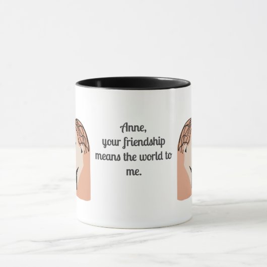 Retro-Minimalistische, unausgesprochene Anleihenfa Tasse (Zentrum)