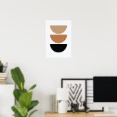 Retro Minimalistische Wandkunst Poster (Heimbüro)