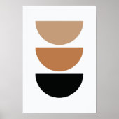 Retro Minimalistische Wandkunst Poster (Vorne)
