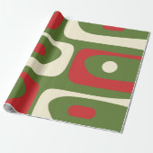 Retro Minimalistische Weihnachtsmuster aus dem Mit Geschenkpapier (Ungerollt)