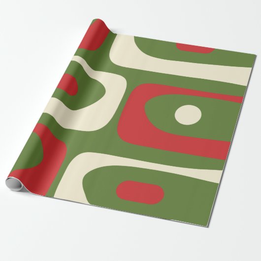 Retro Minimalistische Weihnachtsmuster aus dem Mit Geschenkpapier (Ungerollt)