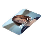 Retro-minimalistischer Foto-Abschluss Magnet (Linke Seite)