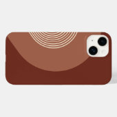 Retro-Minimalistischer Regenbogen Case-Mate iPhone Hülle (Rückseite (Horizontal))