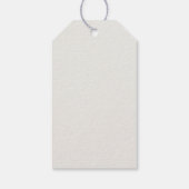 Retro Minimalistisches Bunny Bike Eierkuchen Oster Geschenkanhänger (Rückseite)