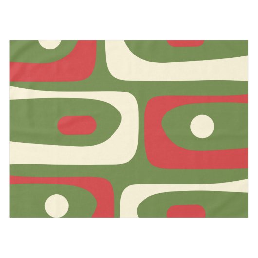 Retro Minimalistisches Weihnachtsmuster Mitte des Tischdecke (Vorderseite (Horizontal))