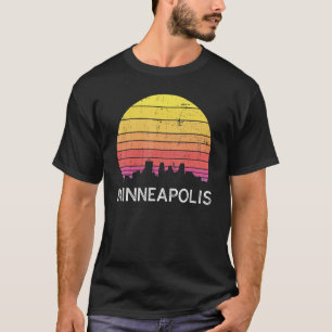 Retro Minnesota Minneapolis Skyline Vintag Urban T-Shirt