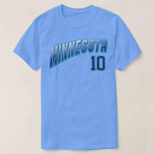 Retro Minnesota Nummer 10 1 T-Shirt (Design vorne)