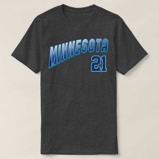 Retro Minnesota Nummer 2 T-Shirt (Design vorne)