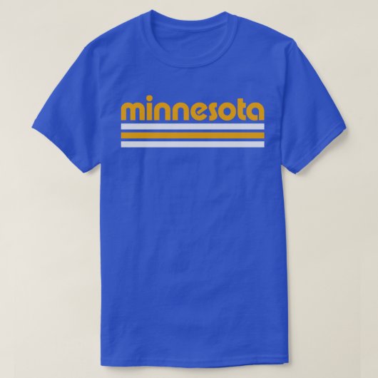 Retro Minnesota Streifen T-Shirt (Design vorne)