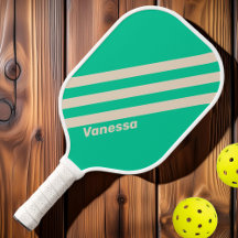 Retro Mint Drei Streifen mit Namen