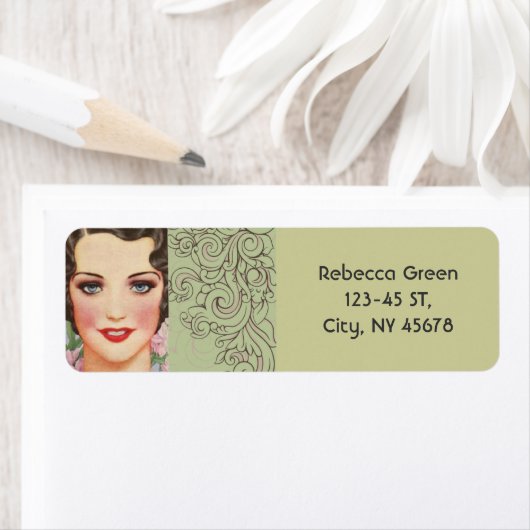 Retro Mint Green Gatsby Pariser Mode (Insitu)