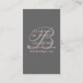 Retro Mint Green Gatsby Pariser Mode Visitenkarte (Rückseite)