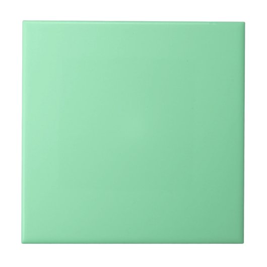 Retro Mint Green Solid 1950er Jahre Vintag Fliese (Vorderseite)