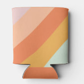 Retro Mint Orange Boho Streifen Custom Baby Dusche Dosenkühler (Rückseite)