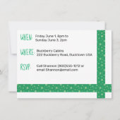 Retro Minze Green Canned Ham Trailer Glamping Einladung (Rückseite)