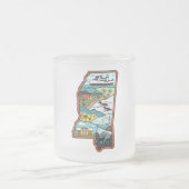 Retro Mississippi Mattglastasse (Mittel)