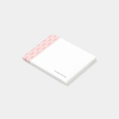 Retro mit Blumendamast Post-it Klebezettel (angewinkelt)
