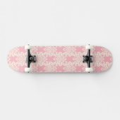 Retro mit Blumendamast Skateboard (Horizontal)