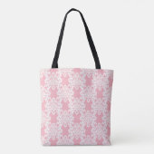 Retro mit Blumendamast Tasche (Rückseite)