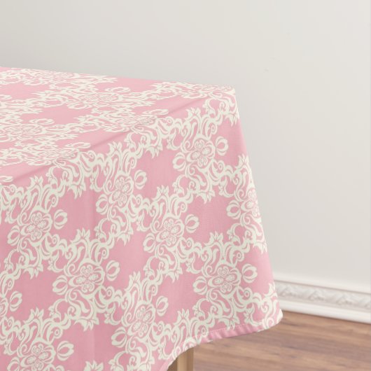 Retro mit Blumendamast Tischdecke (Beispiel)